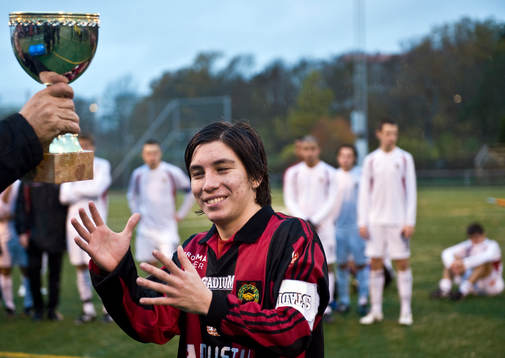 Claudio Rojas Flores, Brommapojkarna tar emot SM-pokalen