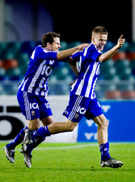 Tobias Hysén, Pontus Wernbloom, Göteborg, jubel