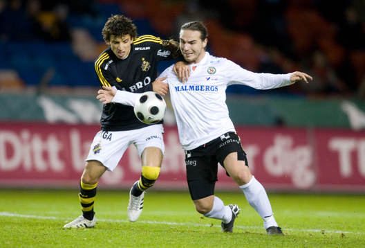 Jorge Ortíz, AIK, och Nordin Gerzic, Örebro