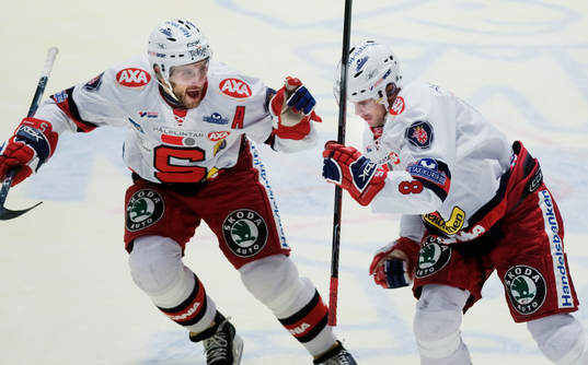 Per Hallin och Martin Cibak, Södertälje, jubel