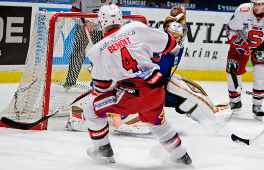 Andre Benoit, Södertälje, gör 0-3
