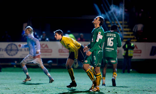 Ola Toivonen, Malmö FF, jubel, Colin Burns, målvakt,