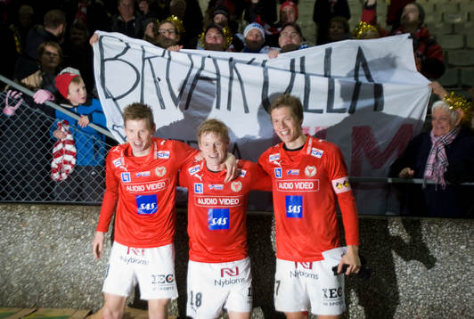 Tre bröder Elm från Broakulla, fr.v. David, Rasmus och