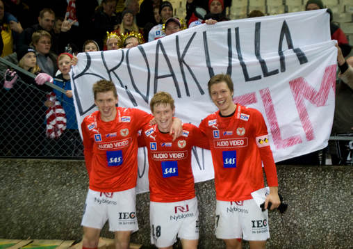 Tre bröder Elm från Broakulla, fr.v. David, Rasmus och