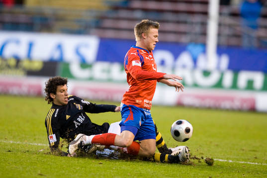 Jorge Ortíz, AIK och Andreas Landgren, Helsingborg