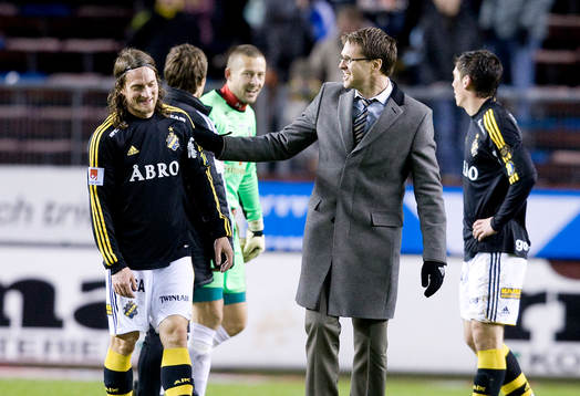 Rikard Norling, tränare  med Mats Rubarth