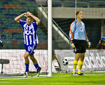 Pontus Wernbloom, Göteborg, gör 1-0. Oskar Wahlström,