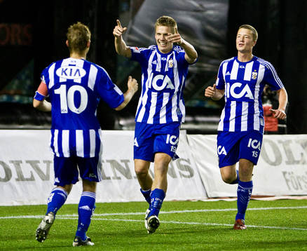 Pontus Wernbloom, Göteborg, gör 1-0. Niclas