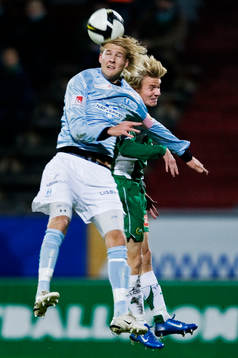 Ola Toivonen, Malmö, och Emil Johansson, Hammarby, i