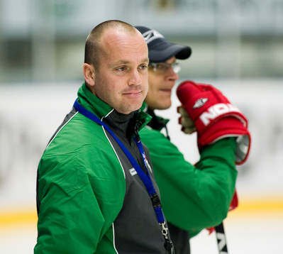 Peter Johansson och Björn Hellkvist, tränare