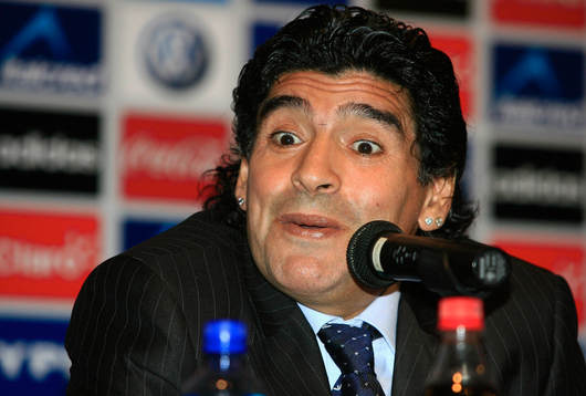 Diego Armando Maradona, är Argentinas nye tränare