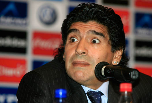 Diego Armando Maradona, är Argentinas nye tränare