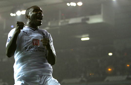 Darren Bent, Tottenham, glädje, jubel