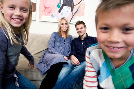 Tindra, Frida, Niclas och Noa