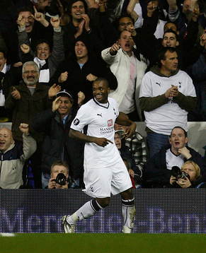 Darren Bent , Tottenham, glädje, jubel