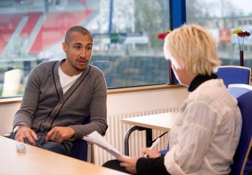 Henrik Larsson och Malin Fransson, journalist, Dagens
