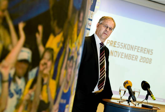Presskonferens med Lars Lagerbäck, förbundskapten