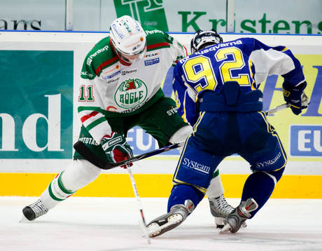 Mattias Sjögren, Rögle och Teemu Maine, HV71