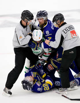 Peter Högardh, Rögle, David Petrasek och Per Gustafsson,