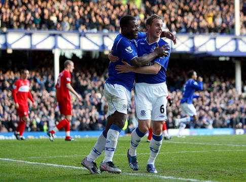 Fotboll, Premier League, engelsk liga, Everton -