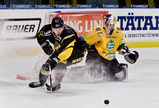 Tobias Bång, AIK och Thomas Sehlstedt, målvakt
