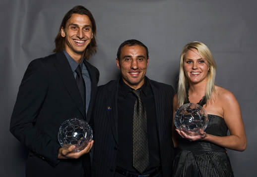 Årets forward, Zlatan Ibrahimovic,  Ara Abrahamian och