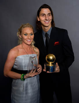 Diamantbollen: Frida Östberg; Guldbollen: Zlatan
