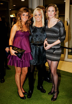 Petronella Ekeroth, Caroline Seger och Sara Larsson,