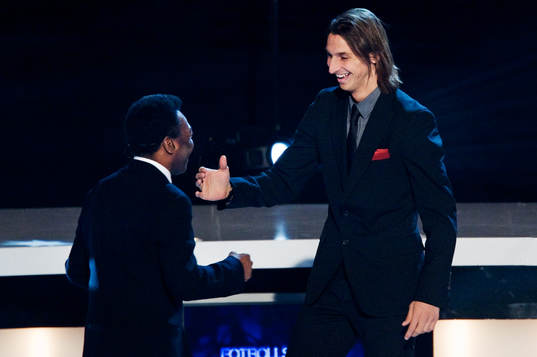 Pelé och Zlatan Ibrahimovic