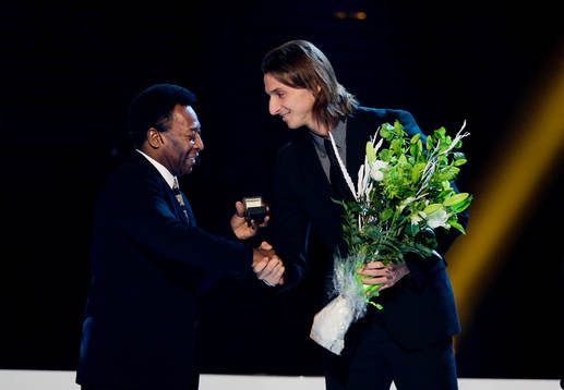 Pelé och Zlatan Ibrahimovic