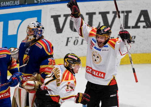 Daniel Hermansson och Janos Vas, Brynäs, jubel