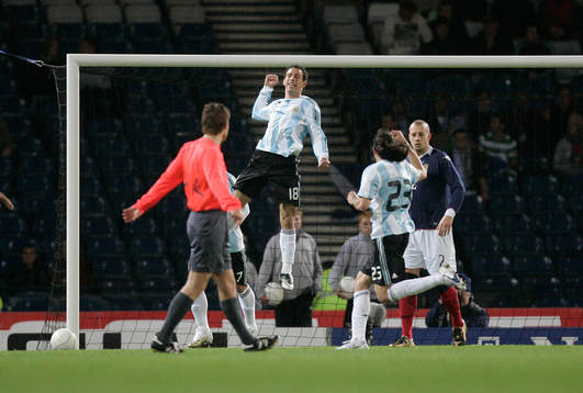 Maxi Rodriguez, Argentina, jubel