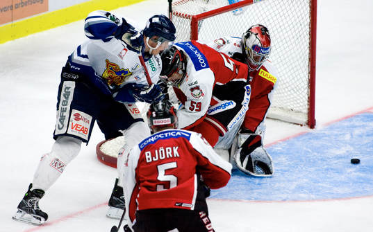 Sebastian Magnusson, Växjö spelar fram till 2-0 målet