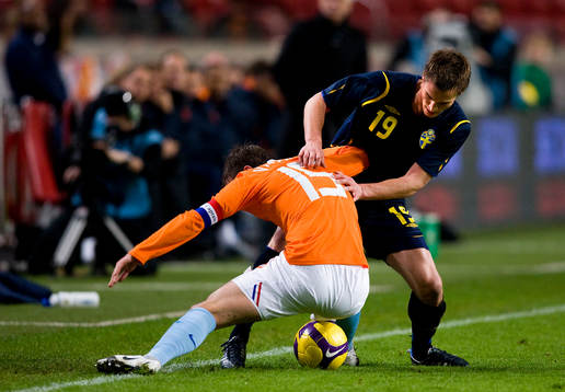 Markus Rosenberg, Sverige och Rafael van der Vart, Holland