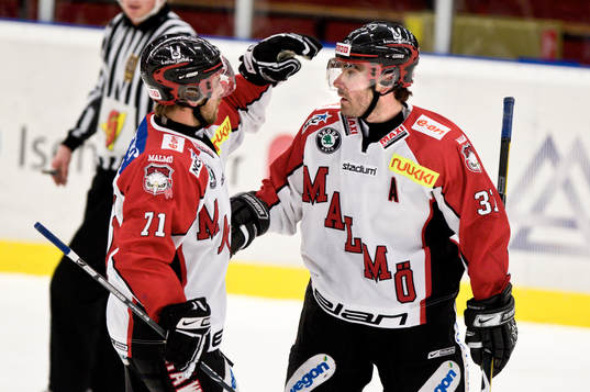 Mathias Johansson, Malmö, jubel med Fredrik Eriksson