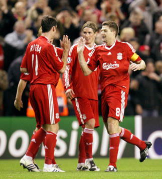 Steven Gerrard, Liverpool, glädje, jubel