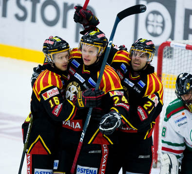 Sebastian Lauritzen, Mads Hansen och Ove Molin, Brynäs,