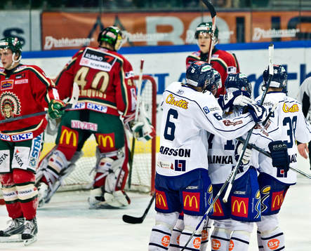 Jaroslav Hlinka gör 2-0 till Linköping. Jubel