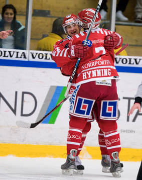Fredrik Hynning och Timo Pärssinen jubel