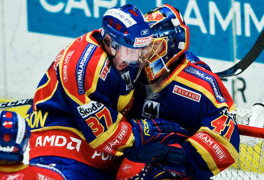 Henrik Eriksson och Gustaf Wesslau, målvakt,  Djurgården,