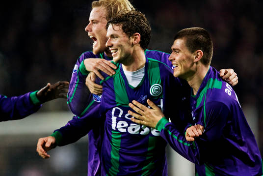 Fredrik Stenman, Marcus Berg och Danny Holla, Groningen,