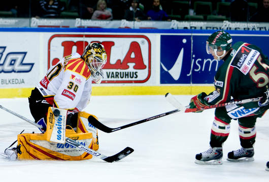 Anders Lindbäck, målvakt, Brynäs, Nicklas Lassu,