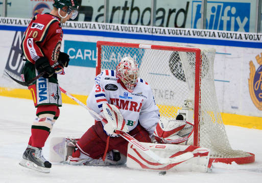 Johan Backlund, Målvakt, Timrå och Fredrik Pettersson,