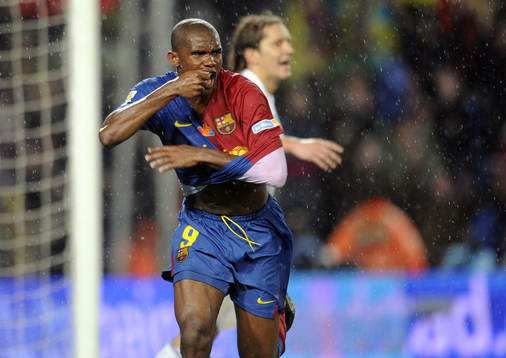 Samuel Etoo, jubel, glädje