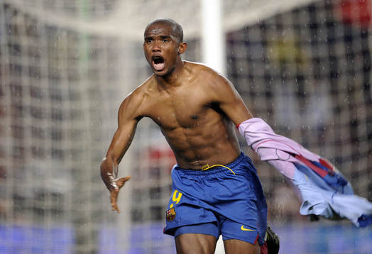 Samuel Etoo, jubel, glädje