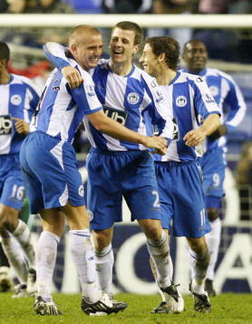 Lee Cattermole, Wigan, glädje, jubel