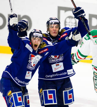 Pontus Petterström och Jan Hlavac, Linköping, jubel