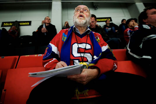 Bosse Widlund, Södertälje-supporter. Supporter, fan