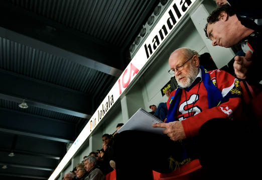 Bosse Widlund, Södertälje-supporter. Supporter, fan