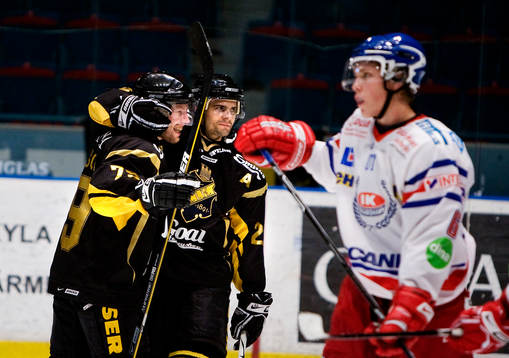Henrik Eriksson och Mattias Beck, AIK jubel tilsammans